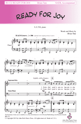 page one of Ready For Joy (SATB Choir)