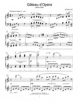 page one of Gateau d'Opera (Educational Piano)