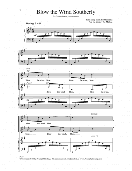 page one of Blow The Wind Southerly (Choir)