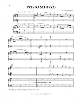 page one of Presto Scherzo (from Presto Scherzo) (for 2 pianos) (Piano Duet)