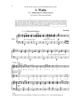 page one of Waltz (from "Solfege Suite #3") (2-Part Choir)