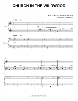 page one of Church In The Wildwood (arr. Phillip Keveren) (Piano Duet)
