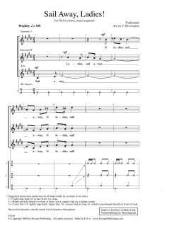 page one of Sail Away, Ladies! (SSA Choir)