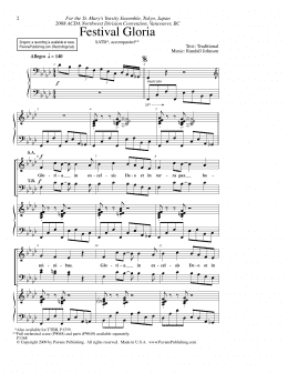 page one of Festival Gloria (SATB Choir)