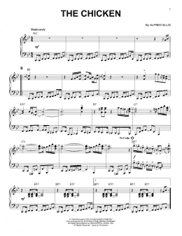 page one of The Chicken (Piano Solo)