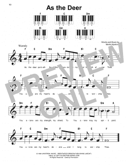 page one of As The Deer (Super Easy Piano)