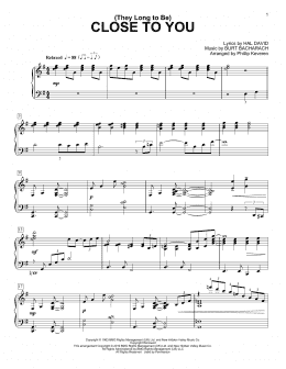 page one of (They Long To Be) Close To You (arr. Phillip Keveren) (Piano Solo)