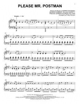 page one of Please Mr. Postman (arr. Phillip Keveren) (Piano Solo)