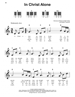 page one of In Christ Alone (Super Easy Piano)
