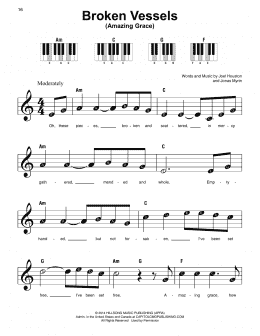 page one of Broken Vessels (Amazing Grace) (Super Easy Piano)