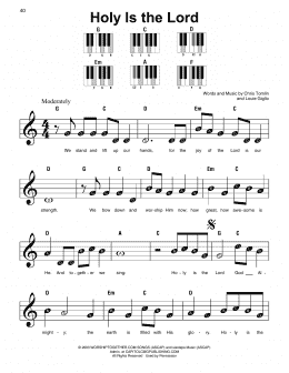 page one of Holy Is The Lord (Super Easy Piano)