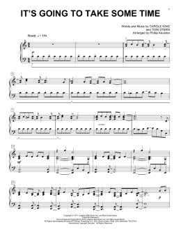page one of It's Going To Take Some Time (arr. Phillip Keveren) (Piano Solo)