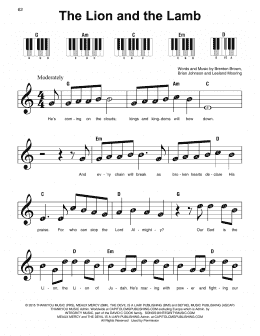 page one of The Lion And The Lamb (Super Easy Piano)