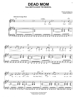 page one of Dead Mom (from Beetlejuice The Musical) (Piano & Vocal)