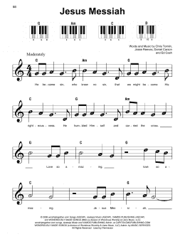 page one of Jesus Messiah (Super Easy Piano)
