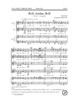 page one of Roll, Jordan, Roll (SSA Choir)