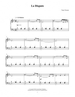 page one of La Dispute (Piano Solo)