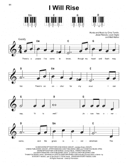 page one of I Will Rise (Super Easy Piano)