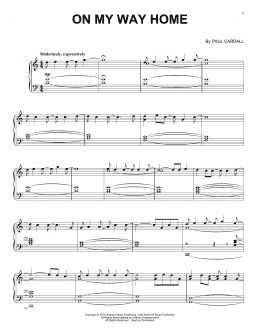 page one of On My Way Home (Piano Solo)
