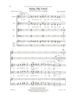 page one of Arise, My Love (SATB Choir)