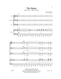 page one of The Storm (TBB Choir)