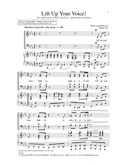 page one of Lift Up Your Voice! (SATB Choir)