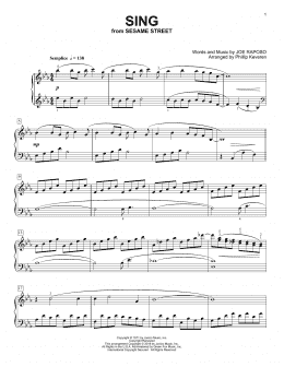page one of Sing (arr. Phillip Keveren) (Piano Solo)