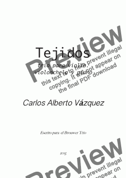 page one of Tejidos 