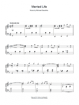 page one of Married Life (from Up) (Piano Solo)