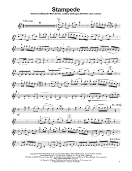 page one of Stampede (Violin Solo)