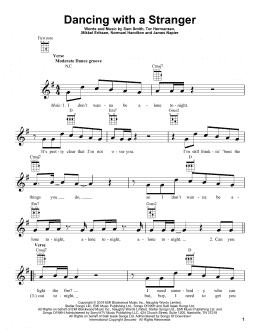 page one of Dancing With A Stranger (Ukulele)