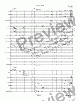 page one of A Dragon's Heart (Orchestra)