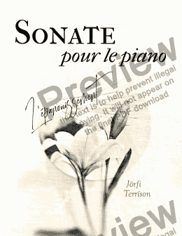page one of Sonate pour le piano, L'épanouissement
