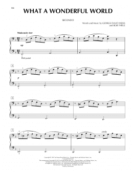 page one of What A Wonderful World (Piano Duet)