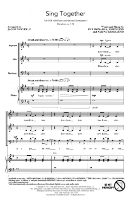 page one of Sing Together (arr. Jacob Narverud) (SAB Choir)