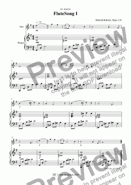 page one of Flutesong 1