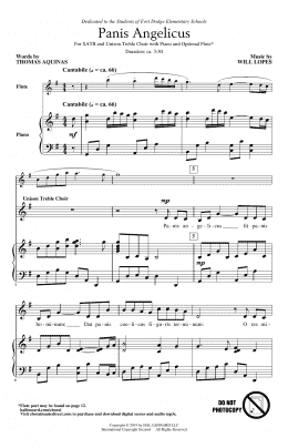 page one of Panis Angelicus (SATB Choir)