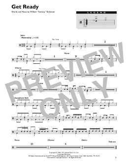 page one of Get Ready (Drum Chart)