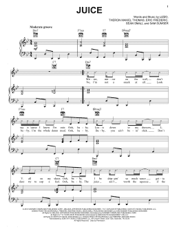 page one of Juice (Piano, Vocal & Guitar Chords (Right-Hand Melody))