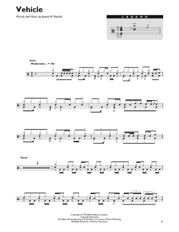 page one of Vehicle (Drum Chart)