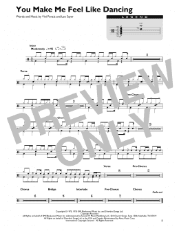 page one of You Make Me Feel Like Dancing (Drum Chart)