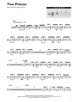 page one of Two Princes (Drum Chart)