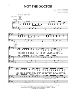 page one of Not The Doctor (Piano, Vocal & Guitar Chords (Right-Hand Melody))