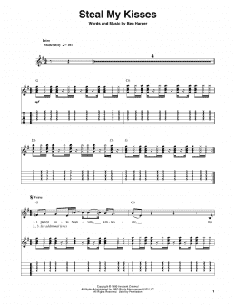 page one of Steal My Kisses (Guitar Tab (Single Guitar))