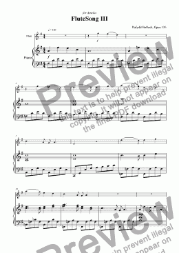 page one of Flutesong 3
