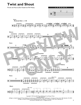 page one of Twist And Shout (Drum Chart)