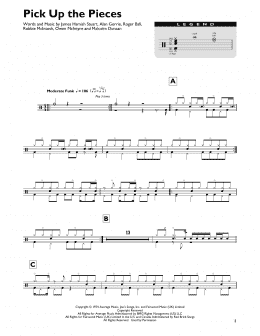 page one of Pick Up The Pieces (Drum Chart)