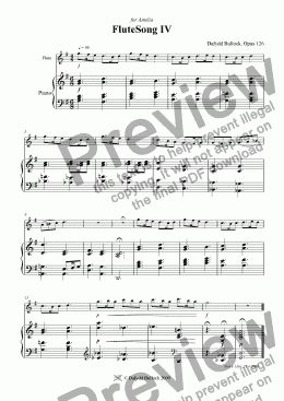 page one of Flutesong 4