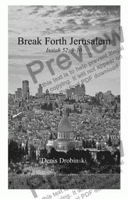 page one of Break Forth, Jerusalem