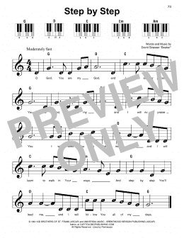 page one of Step By Step (Super Easy Piano)